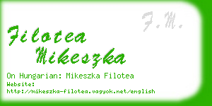 filotea mikeszka business card